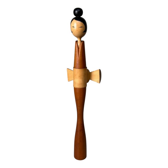 Vintage Japanese Kokeshi by Shōzan Shidō, 1970s For Sale