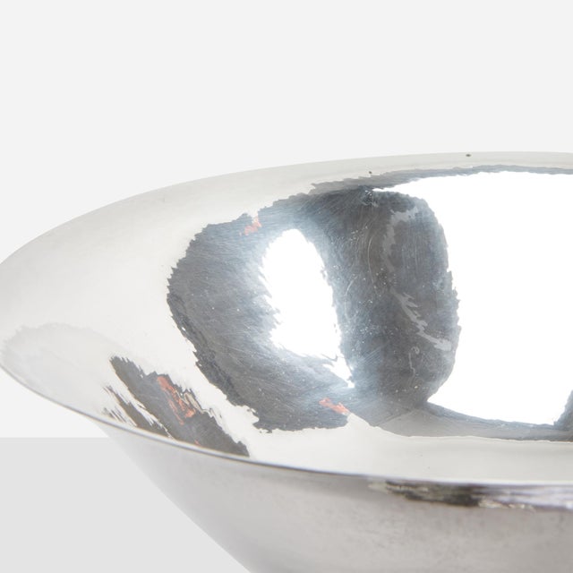 Metal Sterling Silver Centerpiece Bowl by Johan Rohde for Georg Jensen For Sale - Image 7 of 8