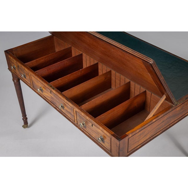 Mid 19th Century Victorian Mahogany Flip-Top Writing Table For Sale - Image 10 of 13