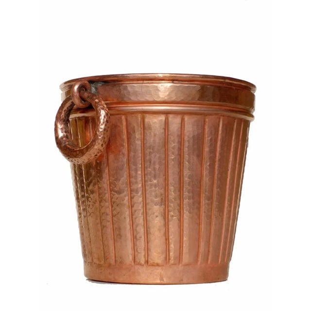 Mid-Century Modern Mid-Century Italian Art Copper Wine Cooler by Egidio Casagrande, 1950s For Sale - Image 3 of 6