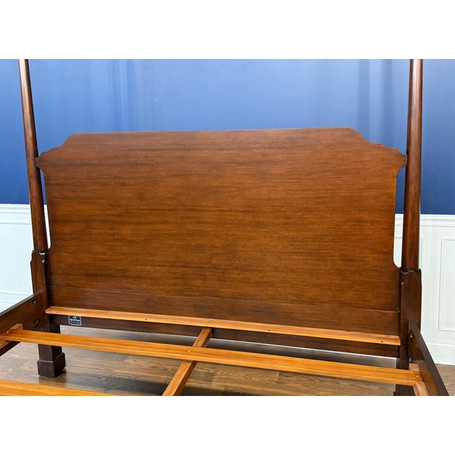 Traditional King Size Pencil Post, Two Post Bed by Leighton Hall - Showroom Sample For Sale In Atlanta - Image 6 of 10