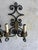 Wrought Iron Wall Sconces with Gilt Leaf Motifs, Set of 2 For Sale - Image 6 of 8