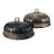 1930s Wall Mounted Silverplate Planters Wall Pockets - A Pair Fabricated From Meat Domes or Food Cloche Covers For Sale