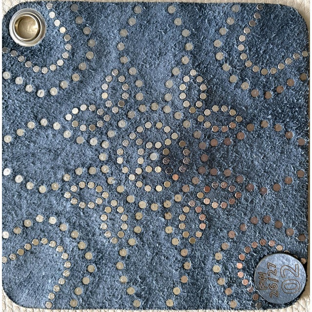 Italian Italian Studded Leather Swatch No 2 From 2026-2027 Collection For Sale - Image 3 of 6