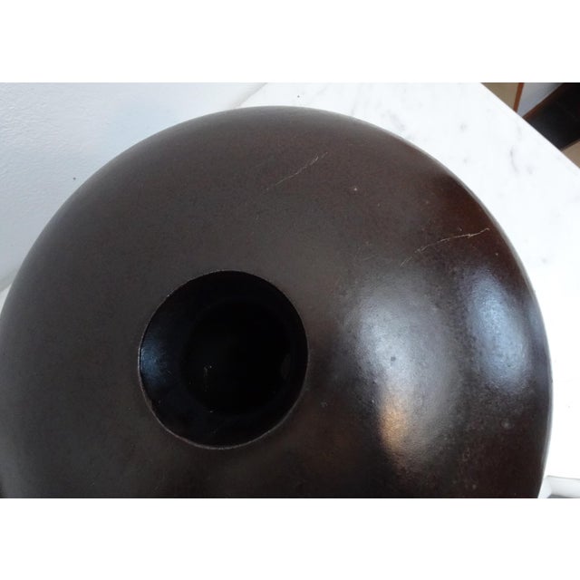 Brown Large Ceramic Vase by Rogier Vandeweghe for Amphora St Andreis Businesses, 1960s For Sale - Image 8 of 15