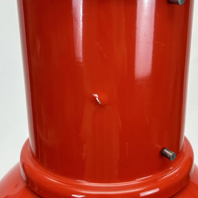 Industrial Red Lamp by Roberto Menghi for Fontana Arte, 1970s For Sale - Image 9 of 13