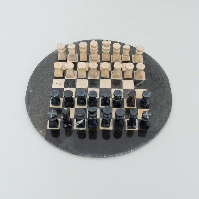Rustic Rustic French Stone Chess, 1940s For Sale - Image 3 of 18