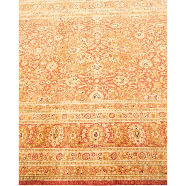 Solo Rugs Mogul, One-of-a-Kind Hand-Knotted Area Rug in Orange, 6' 4" x 9' 5" For Sale - Image 4 of 8