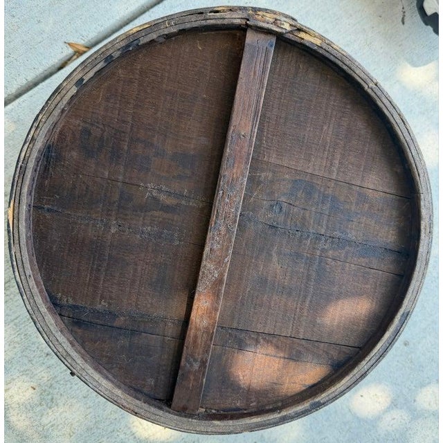 19thc Hand Made Original Black Painted Pantry Kitchen Box For Sale - Image 4 of 6