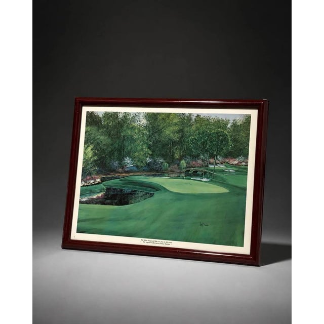 Traditional Late 20th Century Augusta National Hole 11 Golf Print For Sale - Image 3 of 9