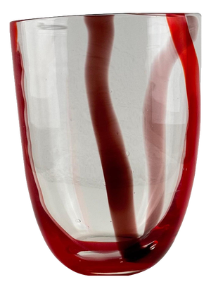 Murano Glass Vase by Fulvio Bianconi for A.V. Mazzega, 1950s