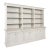 19th Century Large White Danish Bookcase Display Cabinet For Sale