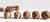 Mustard Rare Retired Set of Forty-Seven MacKenzie-Childs Hand-Painted Swirl Ceramic Knobs For Sale - Image 8 of 16