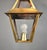 French Interior Brass Lantern Mansard Style This large handsome brass hanging lantern comprises two section single glazed...