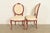Karges Style French Provincial Louis XV Brown Lacquered Side Chairs or Dining Chairs, Pair For Sale - Image 10 of 13