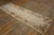 1930s 1930s Tan Beige Floral Folk Art Antique American Hooked Handknotted Wool Runner For Sale - Image 5 of 13