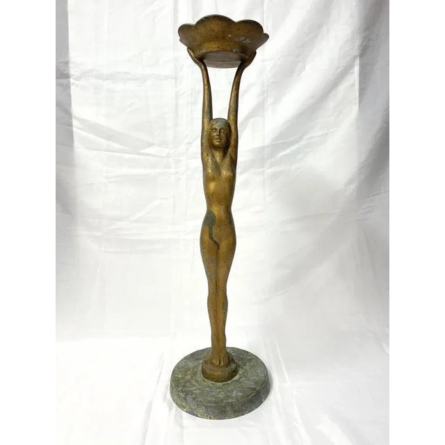 Art Deco Nude Smoking Stand Signed Frankart Inc. Classic item, use as a smoking stand or as a plant stand or even as a...
