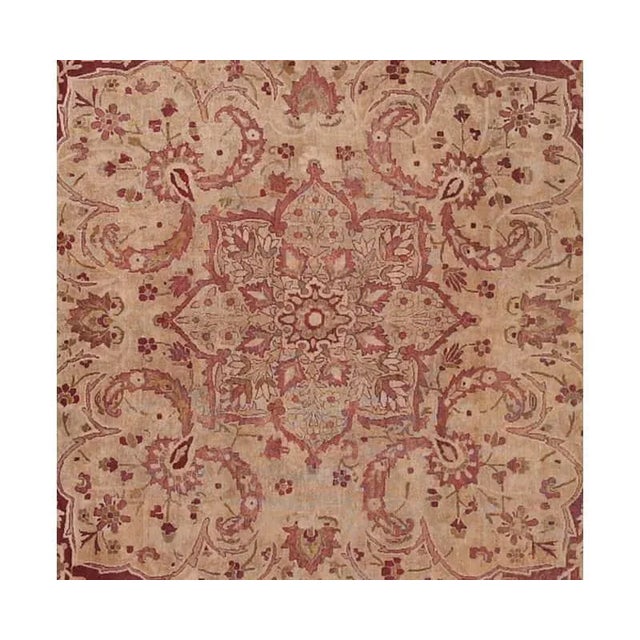 Traditional 1920s Persian Yazd Area Rug 11’5″ X 16’5″ For Sale - Image 3 of 7