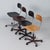 Kevi office chairs by jørgen rasmussen for kevi a·s, executed as a set of four iconic danish office chairs from the 70s....