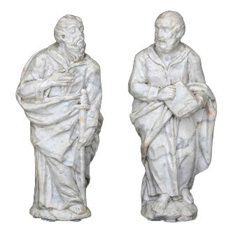Antique Figurative Sculptures, 1500s, Set of 2 For Sale
