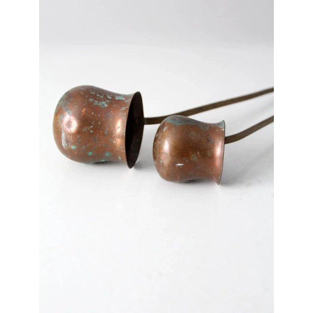 Antique Copper Liquor Ladles Pair For Sale - Image 10 of 13
