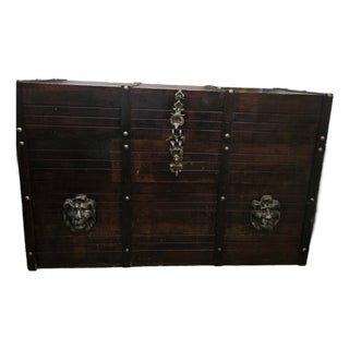 Vintage Gothic-Style Pirate-Theme Chest or Trunk For Sale