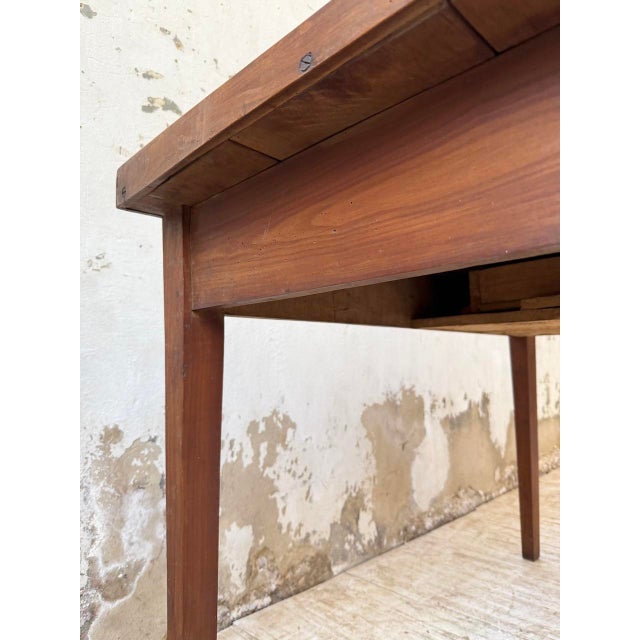 1950s Walnut Worktable, 1950s For Sale - Image 5 of 15