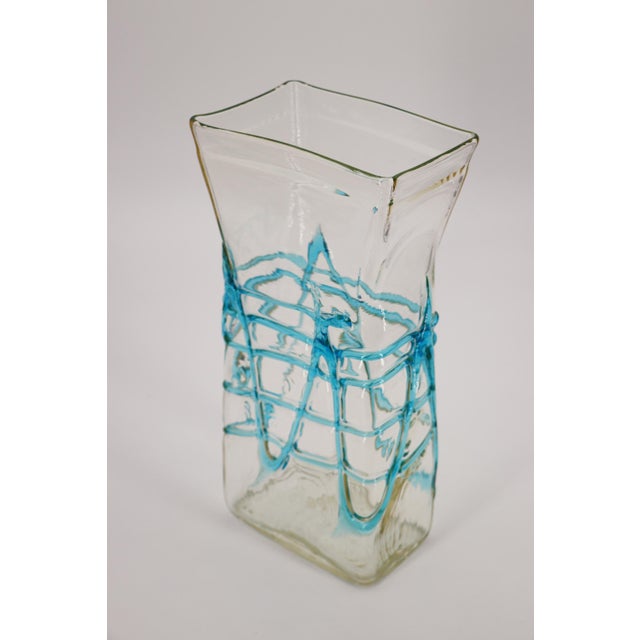 Large Glass Vase, Fulvio Bianconi, Murano, Italian For Sale - Image 6 of 10