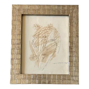 1940’s Original Abstract Expressionist Surrealist Nude Figures Watercolor /Ink Drawing “My Face Is Sweet and Sour and Jour”