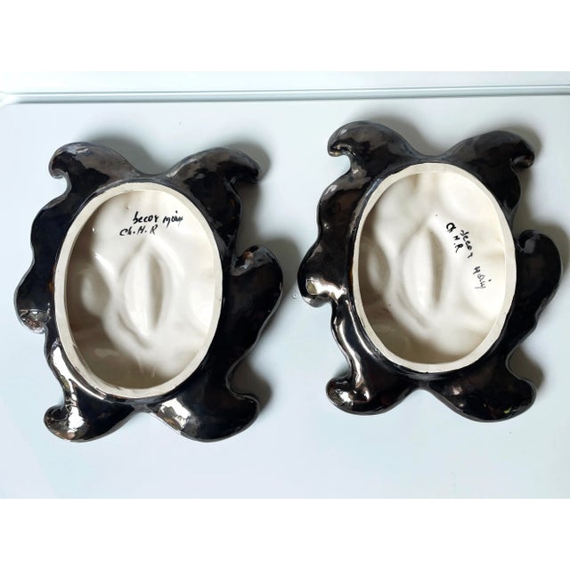 Vallauris French Mid-Century Vallauris Oyster Plates For Sale - Image 4 of 6