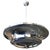 Art Deco 2 Layer Chrome Art Deco Streamline Saucer Ceiling Pendant Chandelier, 5 Available For Sale - Image 3 of 6
