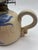 Antique Blue & White Stoneware Oil Lamp With Glass Chimney For Sale In Madison - Image 6 of 10