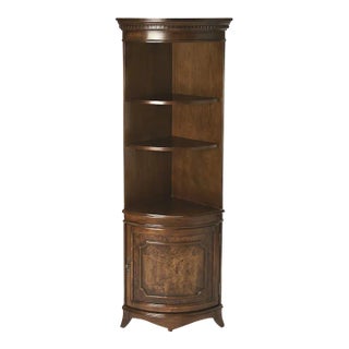 Dowling Corner Cabinet, Medium Brown For Sale