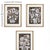 Made of whimsical cut out designs from the original artwork of Susan Nastasic, this playful set of three floral motifs are...