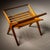 1950s Mid-Century Italian Side Table with Glass Top and Magazine Rack For Sale - Image 12 of 13