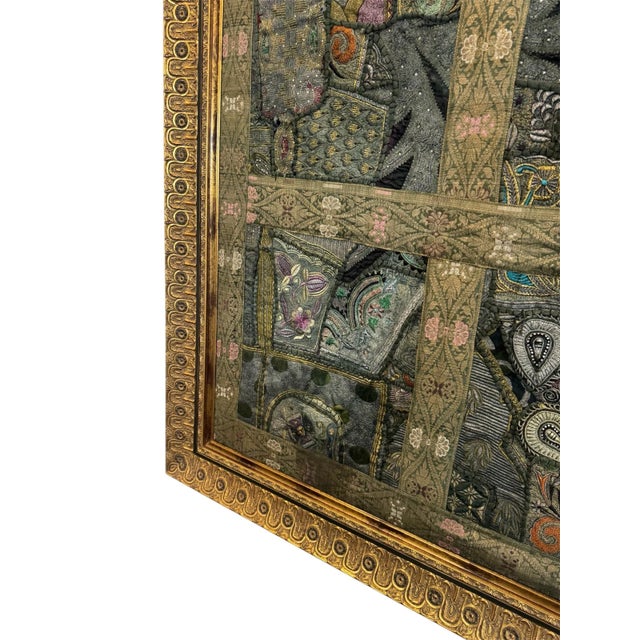 Large Modern Geometric Mosiac Tapestry For Sale - Image 4 of 9