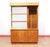 Brown Mid Century Modern Vintage Teak Display Dry Bar China Cabinet in the Style of Tunbridge Danish Style For Sale - Image 8 of 10