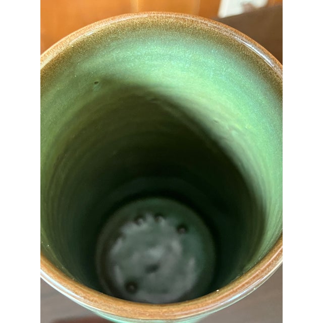 Mid 20th Century Iconic Frankoma #72 Cylinder Vase For Sale - Image 5 of 5