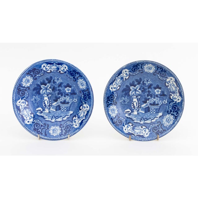 English Flow Blue Transferware Tableware, 20 Pcs. For Sale - Image 11 of 14