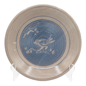 1978 Jugtown Ware Pottery Bird Motif Pie Plate