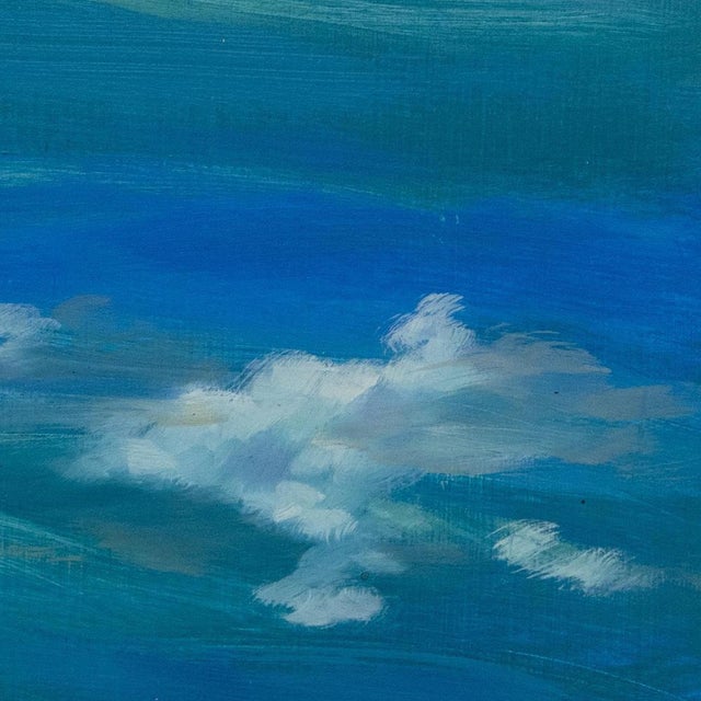 Blue Sula Repani, Just Before Immersion, 2022, Oil on Wood Panel For Sale - Image 8 of 13