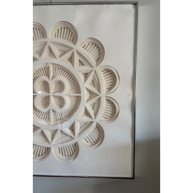 1970s Nancy Miller Hand-Cut Layered Paper Geometric Wall Art For Sale - Image 10 of 14