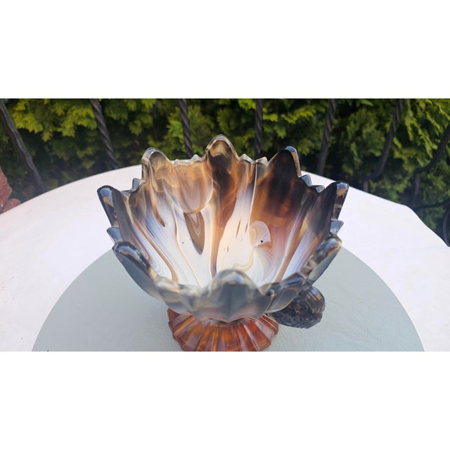 Art Deco Glass Cake Stand from United Glassware STS Abel, 1930s For Sale - Image 3 of 8