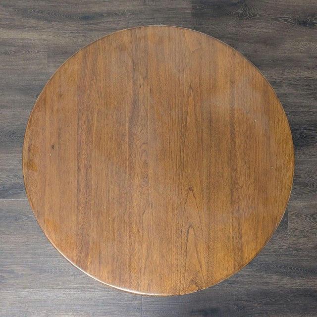 Crate & Barrel Crate & Barrel Round Wood End Table For Sale - Image 4 of 7