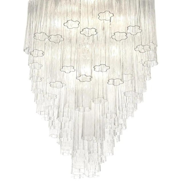 Modern oval tronchi murano glass pendant light by simoeng for simoeng, in exhibition piece conditions. Designed from 2000...