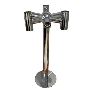 1970s Chrome Finish Lamp in the Manner of Robert Sonneman For Sale