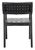 Black Cire Leather Dining Chair - Black For Sale - Image 8 of 9