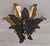 Flat Florentine Ceiling Lamp with a Gold-Grey Metal Frame, 1960s For Sale - Image 4 of 7