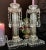 Late 20th Century Late 20th Century Crystal Candle Holders With Hanging Crystals - A Pair For Sale - Image 5 of 10