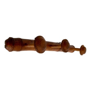 French Antique Faux Bamboo Coat Hat Rack For Sale